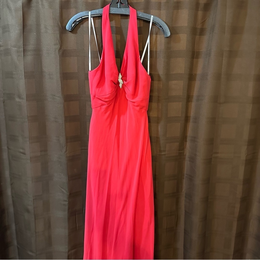 Red Faviana Rhinestone Gown size 7/8‎ Valentines!